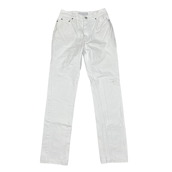Matthew Adams Dolan Women's High Rise White Jeans Size 29 Straight Fit Denim - Picture 1 of 6